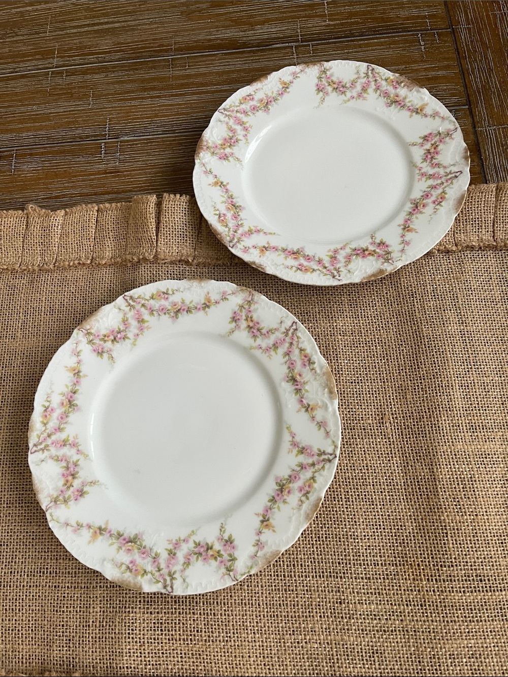 Limoges antique bone China, 8 inch plates
